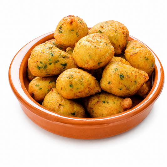 Buñuelos artesanos de bacalao