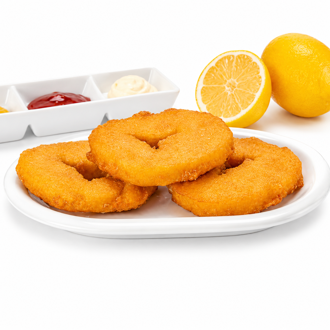 Rodajas de merluza rebozadas