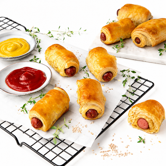 Mini hojaldre de salchicha