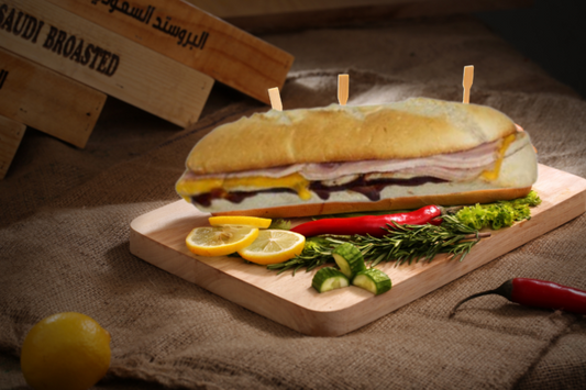 Bocadillo deluxe barbacoa