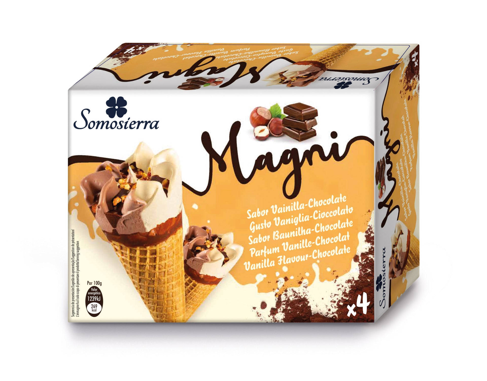 Cono Vainilla y Chocolate