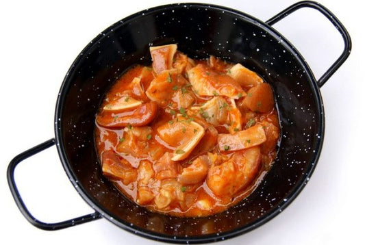 Orejas de cerdo en salsa casera