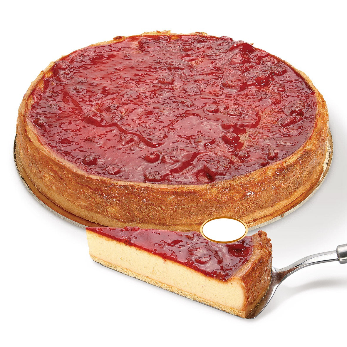 Tarta cheesecake fresa con base de galleta