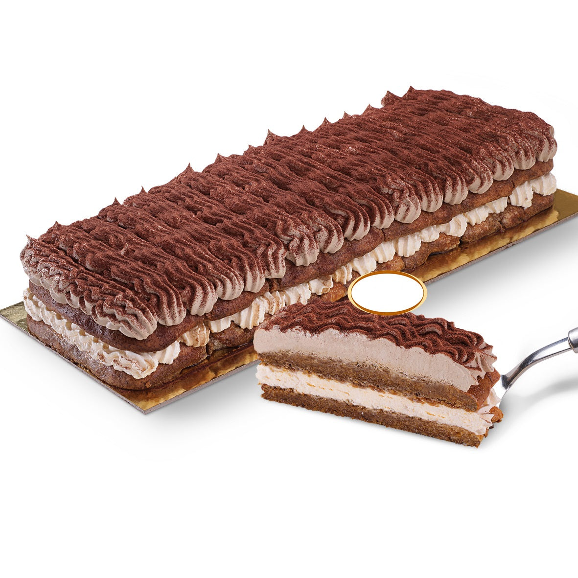 Tiramisú rectangular